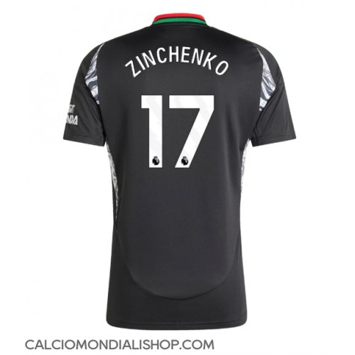 Maglie da calcio Arsenal Oleksandr Zinchenko #17 Seconda Maglia 2024-25 Manica Corta